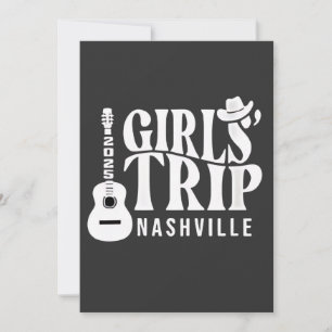 Convites Viagem de Meninas Nashville 2025 Férias de Verão 
