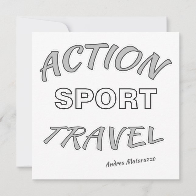 Convites Viagem Esportiva de Ação (Frente)