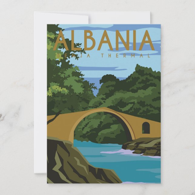 Convites Viagem para a Albânia (Frente)