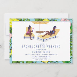 Convites Viagem Tropical Beach Weekend de Bachelorette