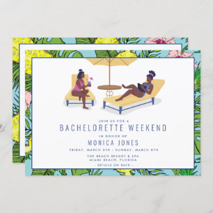 Convites Viagem Tropical Beach Weekend de Bachelorette