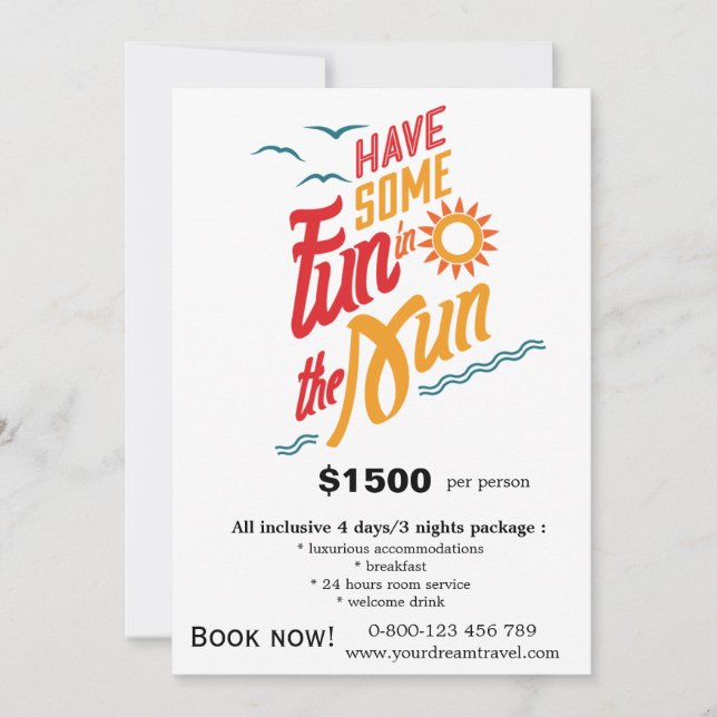 Convites Viagens de turismo (Frente)