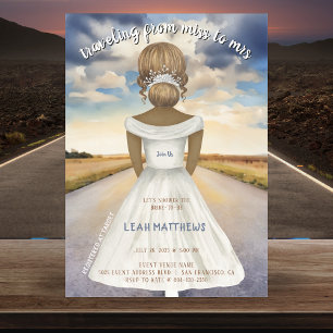 Convites Viajando de Miss a Sra. Chá de panela