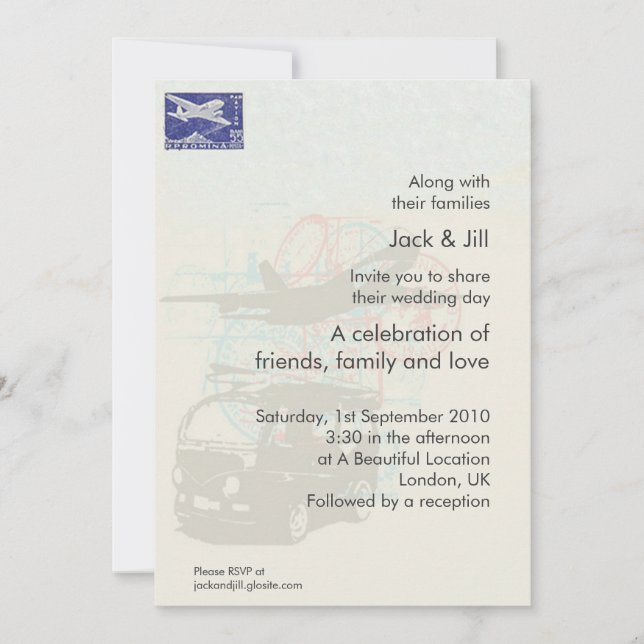 Convites Viajante 5x7 (Frente)