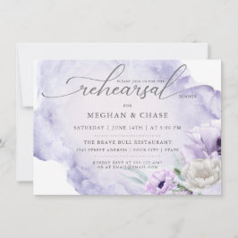 Convites Vias de Aquarela Jardim Floral Lilac