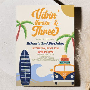Convites Vibes'Thrivin' & Three Surf Party