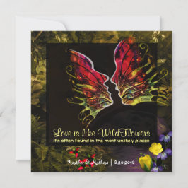 Convites Vibração de Abstrato de flor selvagem