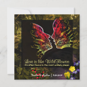 Convites Vibração de Abstrato de flor selvagem