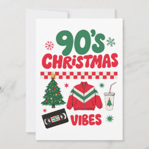 Convites Vibrações de Natal dos Anos 90 Roupa de Treino VHS