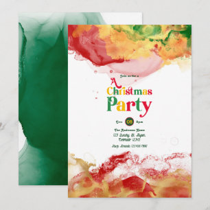 Convites Vibrações Retrô com Flair de Tinta Alcoólica no Fe