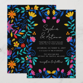 Convites Vibrant Mexicano Floral Fiesta Wedding