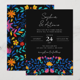 Convites Vibrant Mexicano Floral Fiesta Wedding