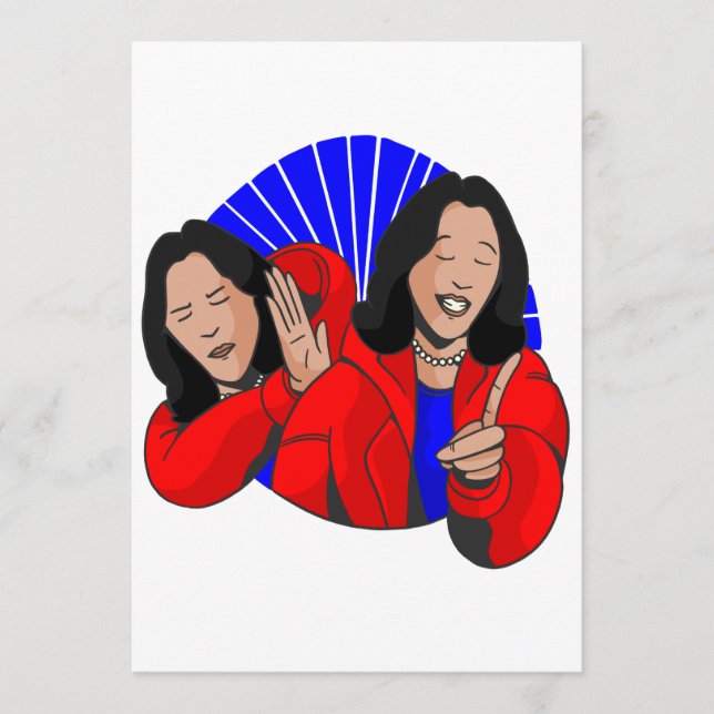Convites vice-presidente kamala harris meme engraçado (Frente)