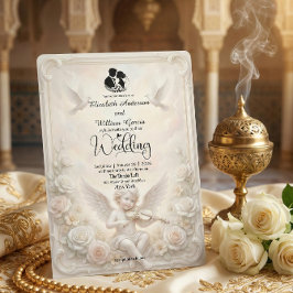 Convites Victorian Angelic Cherub & Ethereal Doves Wedding