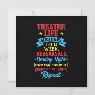 Convites Vida de Teatro para Ator