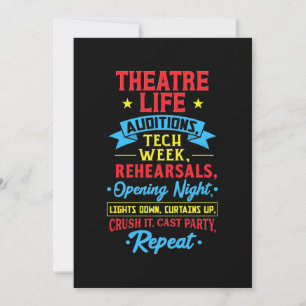 Convites Vida de Teatro para Ator