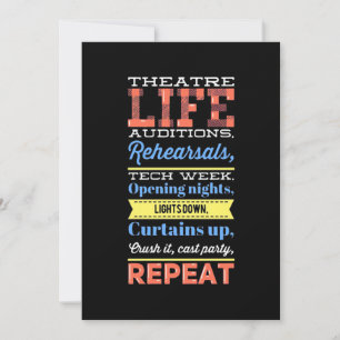 Convites Vida de Teatro Repetida