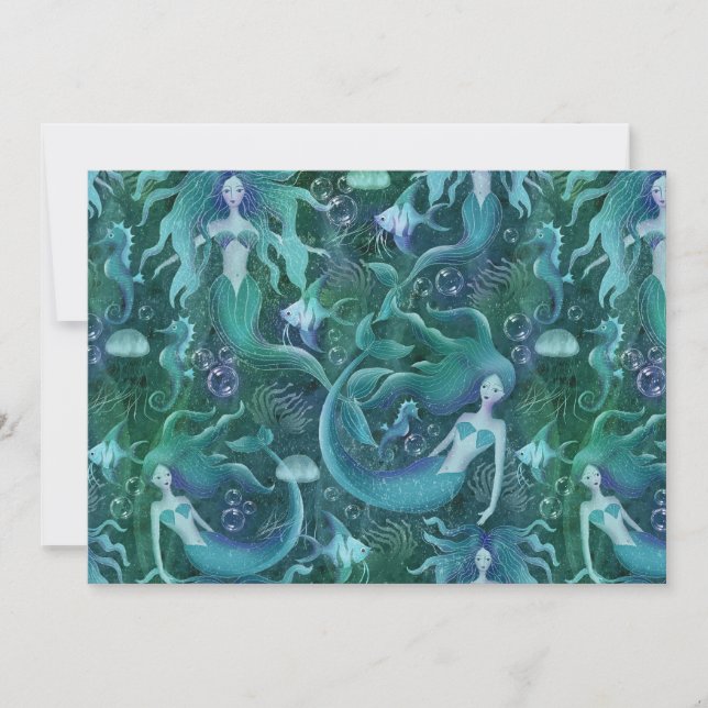 Convites Vida no oceano (Frente)