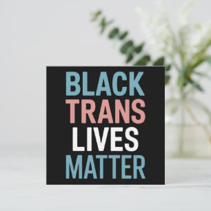 Convites Vidas de Apoio a Trans LGBTQ Preto Importam Transg