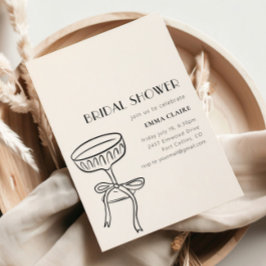 Convites Vidro De Champanhe Com Chá de panela De Arco