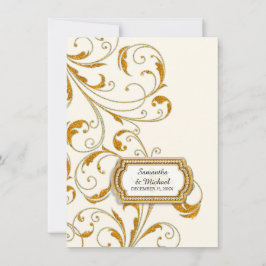 Convites Vidro de Recepção Velho da Regência de Hollywood T