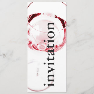 Convites vidro de vinho tinto moderno - chá de panela
