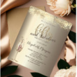 Convites Vidro Dourado Confetti 50º Aniversário do Luxury C<br><div class="desc">Vidro de champanhe elegante e confete de ouro sobre fundo de ouro.</div>