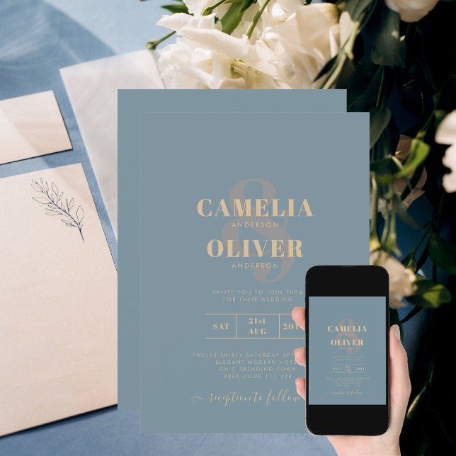 Convites Vidro Elegante de Vidro Elegante Dourado Casamento (Criador carregado)