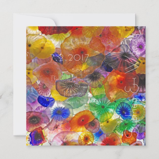 Convites Vidro Luzes Casamento (Frente)