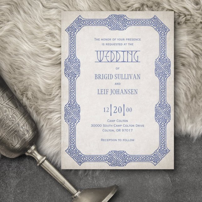 Convites Viking Celtic Gamer Wedding (Criador carregado)