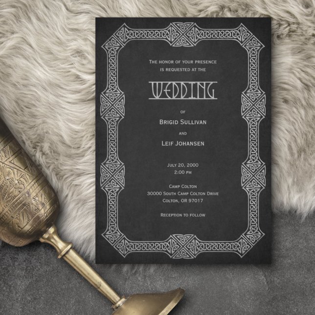 Convites Viking Celtic Gamer Wedding (Criador carregado)