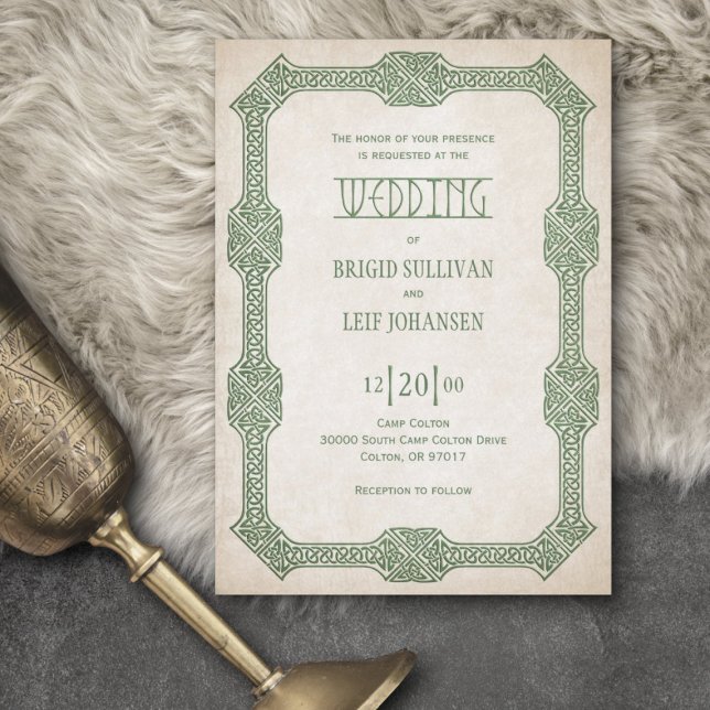 Convites Viking Celtic Gamer Wedding (Criador carregado)