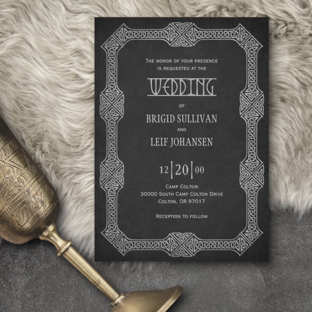 Convites Viking Celtic Gamer Wedding (Criador carregado)