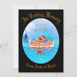 Convites Viking Funeral Memorial #2  