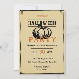 Convites vilarejo acadêmico escuro