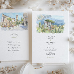 Convites Villa Eva Ravello Costa Amalfitana Casamento em Aq