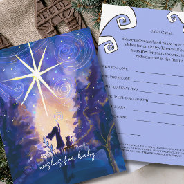Convites Village Starry Night Wishes for Baby Activity Card