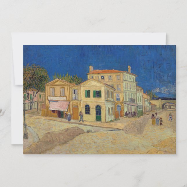 Convites Vincent van Gogh - A Casa Amarela / A Rua (Frente)