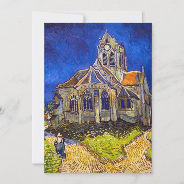 Convites Vincent van Gogh - A Igreja em Auvers (Frente)