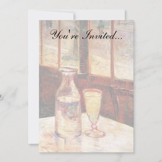 Convites Vincent Van Gogh - A Vida Estática com Absinthe (Frente)