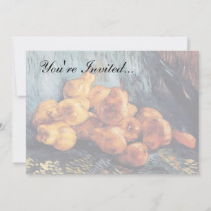 Convites Vincent Van Gogh - A Vida Estática Com Ursos De Be