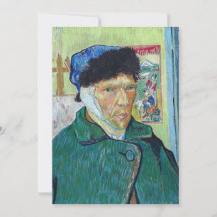 Convites Vincent van Gogh - Autorretrato com a orelha banda
