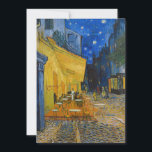 Convites Vincent van Gogh - Cafe Terrace à Noite<br><div class="desc">Cafe Terrace no Place du Forum na Noite - Vincent van Gogh,  1888</div>