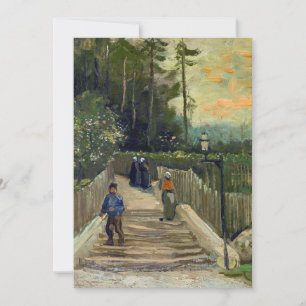 Convites Vincent van Gogh - Caminho Íngreme em Montmartre