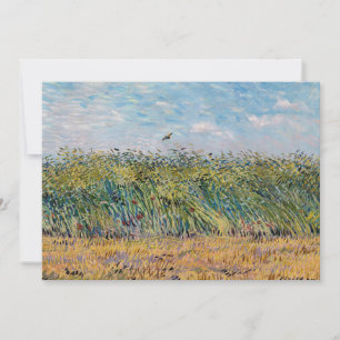 Convites Vincent van Gogh - Campo de Trigo com uma Cotovia