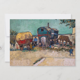 Convites Vincent van Gogh - Caravanas, Acampamento Cigano p