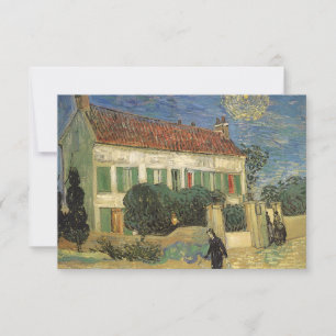Convites Vincent van Gogh - Casa Branca à Noite
