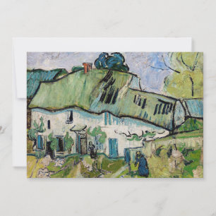 Convites Vincent van Gogh - Casa de Fazenda com Duas Figura