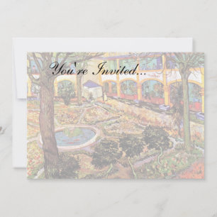 Convites Vincent Van Gogh - Jardim do Hospital em Arles