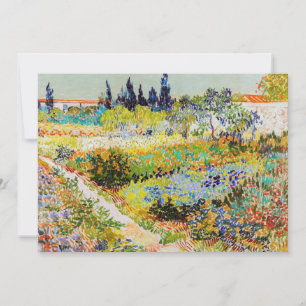 Convites Vincent van Gogh - Jardim em Arles